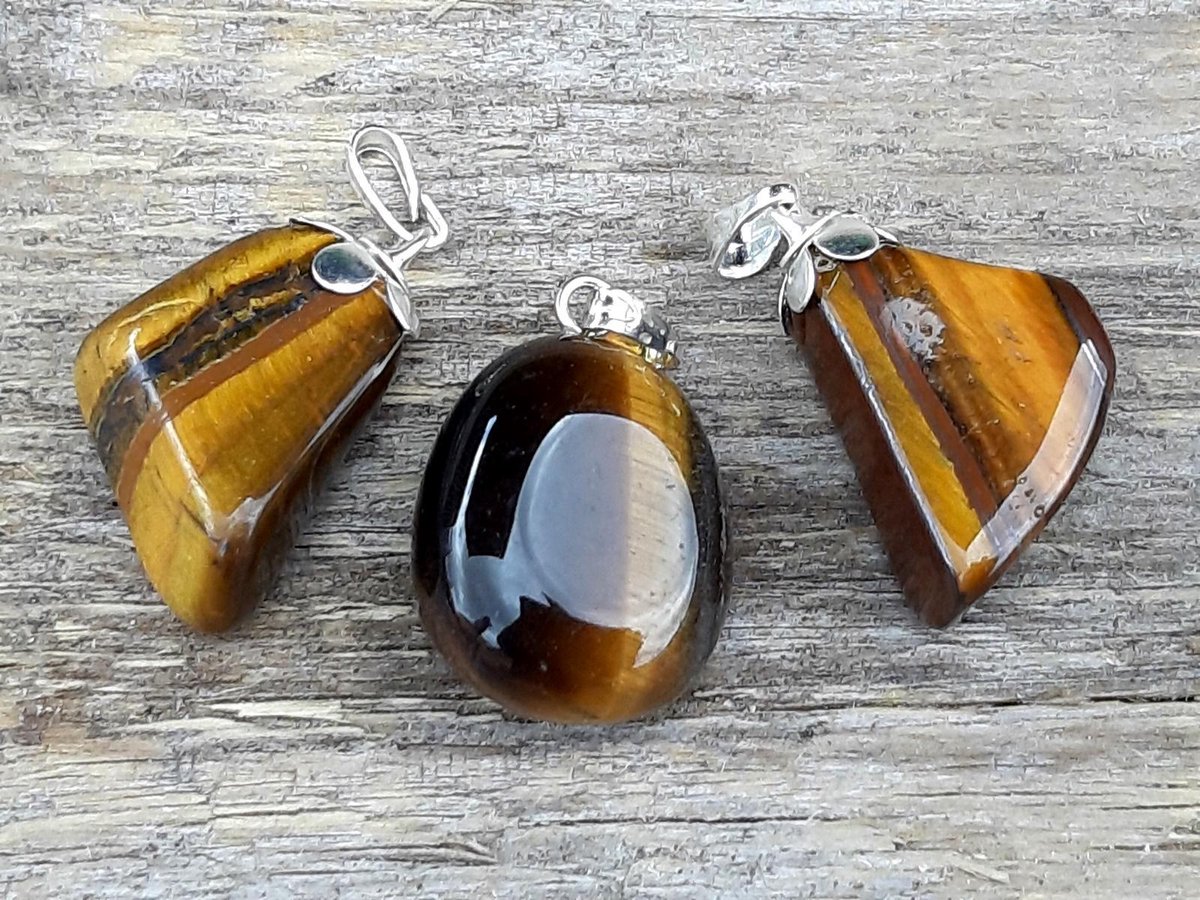 Edelsteen Tijgeroog hanger